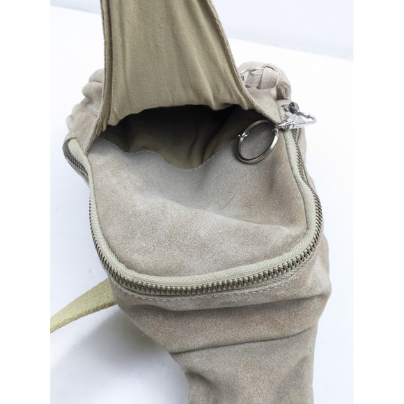 Free People Hudson Sling Bag Suede Taupe‎ Beige Mini Crossbody Backpack Purse - Picture 9 of 16